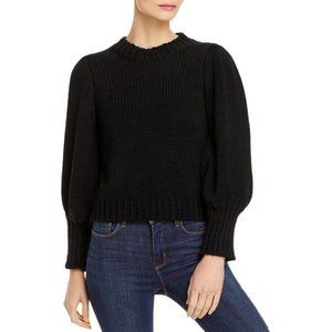 Pistola Womens Gabbie Knit Mock Neck Sweater Charcoal Black Small